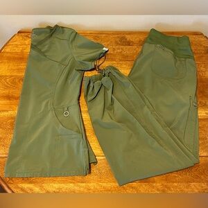 Olive Green Women's Scrub Set